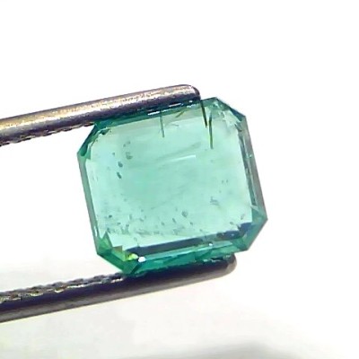 2.38 Ct IGI Certified Untreated Natural Zambian Emerald Gemstone AAA