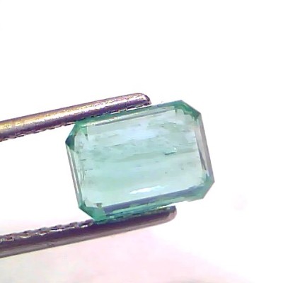 2.38 Ct GII Certified Untreated Natural Zambian Emerald Gemstone