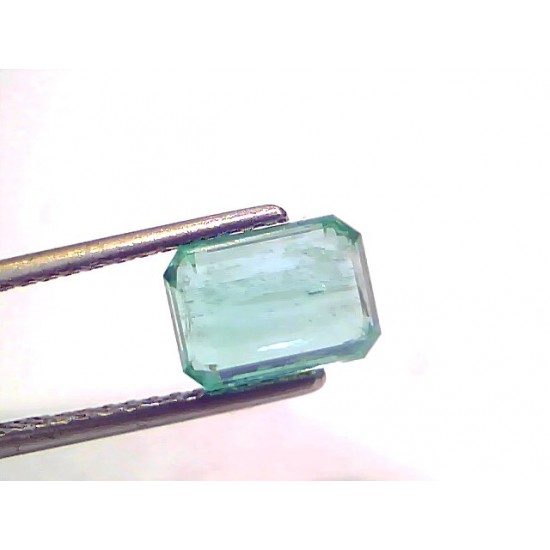 2.38 Ct GII Certified Untreated Natural Zambian Emerald Gemstone