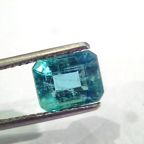 2.46 Ct Untreated Natural Zambian Emerald Gemstone Panna AAA