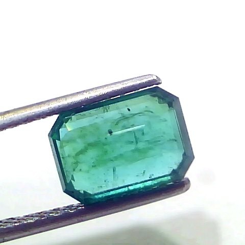 2.42 Ct IGI Certified Untreated Natural Zambian Emerald Gemstone