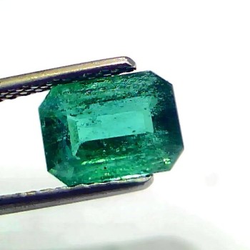 2.43 Ct IGI Certified Untreated Natural Zambian Emerald Gemstone