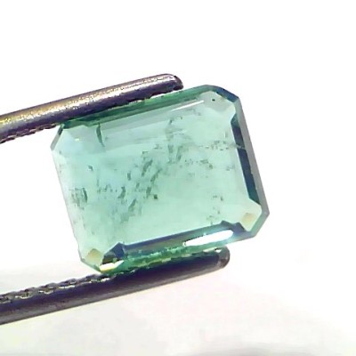 2.43 Ct GII Certified Untreated Natural Zambian Emerald Gemstone AAAAA