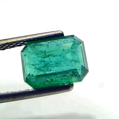 2.43 Ct IGI Certified Untreated Natural Zambian Emerald Gemstone