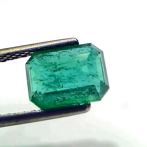 2.43 Ct IGI Certified Untreated Natural Zambian Emerald Gemstone