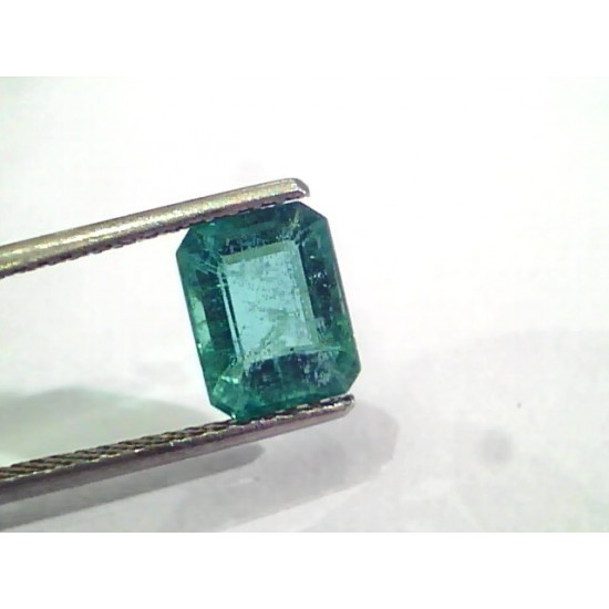 2.50 Ct Untreated Natural Zambian Emerald Gemstone Panna AAA