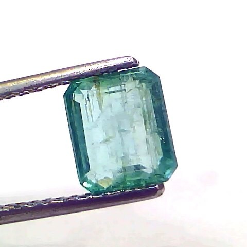 2.51 Ct Certified Untreated Natural Zambian Emerald Panna Gemstone