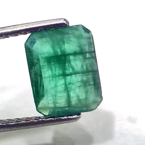 2.45 Ct Certified Untreated Natural Zambian Emerald Panna Gemstone