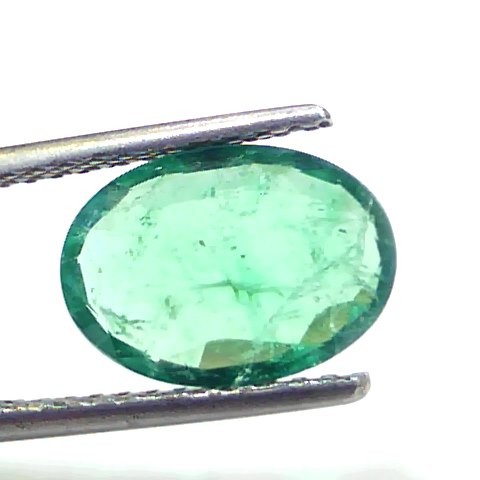 2.46 Ct GII Certified Untreated Natural Zambian Emerald Gems AAA