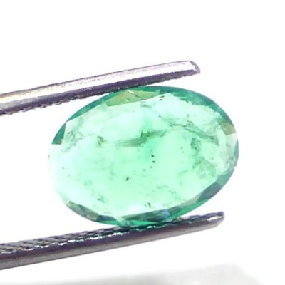2.46 Ct GII Certified Untreated Natural Zambian Emerald Gems AAA