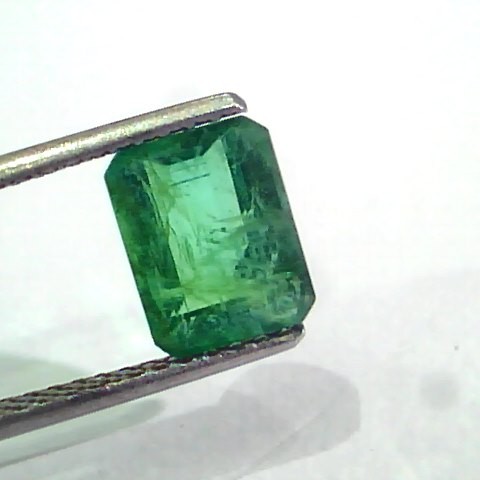 2.54 Ct Untreated Natural Zambian Emerald Gemstone Panna AAA
