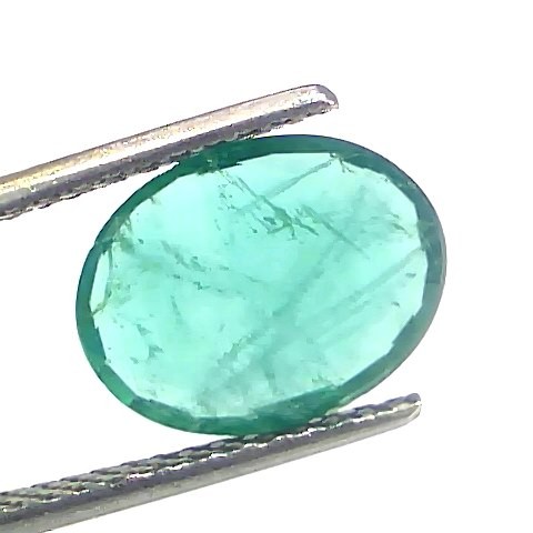 2.54 Ct Certified Untreated Natural Zambian Emerald Gemstone Panna