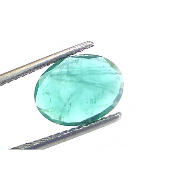 2.54 Ct Certified Untreated Natural Zambian Emerald Gemstone Panna