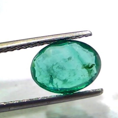 2.52 Ct Untreated Natural Zambian Emerald Gemstone Panna Gems AAAAA
