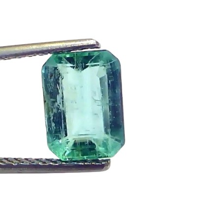 2.54 Ct GII Certified Untreated Natural Zambian Emerald Panna Gems 2.54 Ct GII Certified Untreated Natural Zambian Emerald Panna Gems