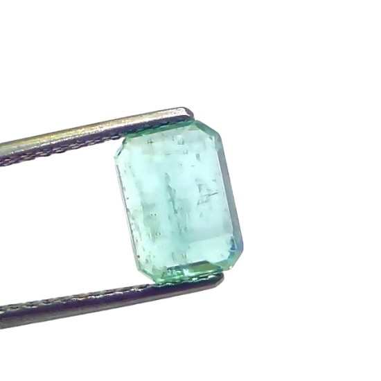 2.54 Ct GII Certified Untreated Natural Zambian Emerald Panna Gems