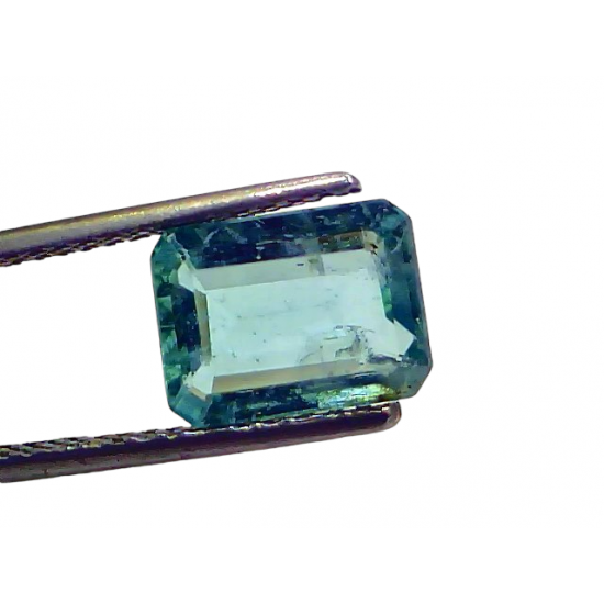 2.55 Ct GII Certified Untreated Natural Zambian Emerald Panna Gemstone