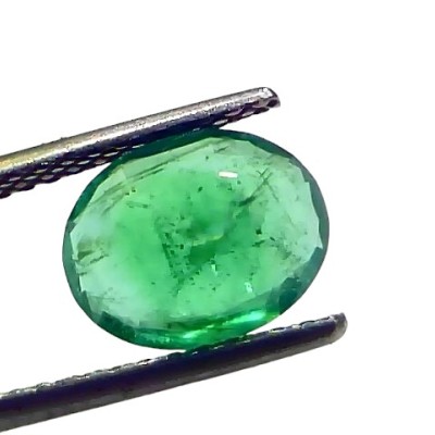 2.55 Ct GII Certified Untreated Natural Zambian Emerald Panna AAA 2.55 Ct GII Certified Untreated Natural Zambian Emerald Panna AAA