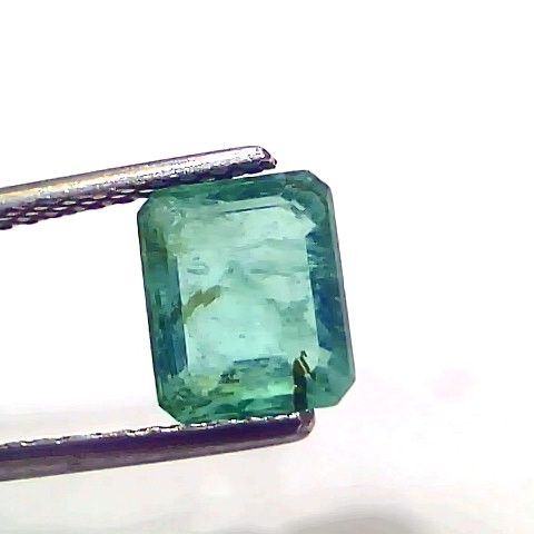 2.62 Ct Certified Untreated Natural Zambian Emerald Panna Gemstone