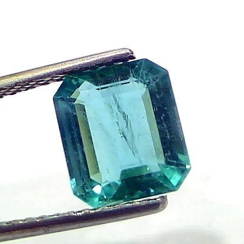 2.57 Ct IGI Certified Untreated Natural Zambian Emerald Gemstone AAA