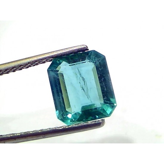 2.57 Ct IGI Certified Untreated Natural Zambian Emerald Gemstone AAA