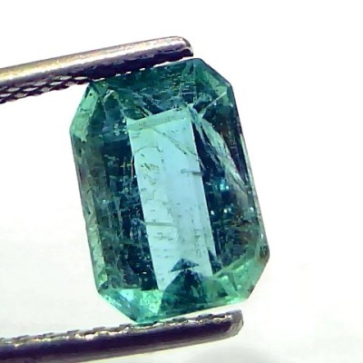 2.57 Ct GII Certified Untreated Natural Zambian Emerald Gemstone AAA