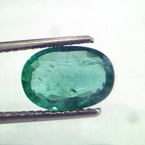 2.57 Ct IGI Certified Untreated Natural Zambian Emerald Gemstone AAA