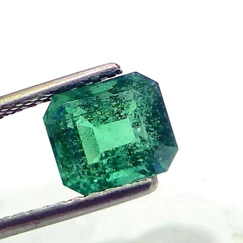 2.57 Ct IGI Certified Untreated Natural Zambian Emerald Gemstone