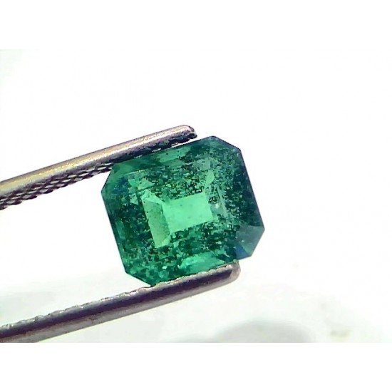 2.57 Ct IGI Certified Untreated Natural Zambian Emerald Gemstone