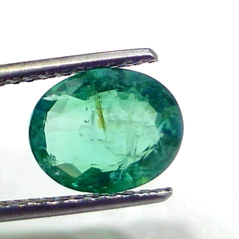 2.57 Ct GII Certified Untreated Natural Zambian Emerald Gems AAAA