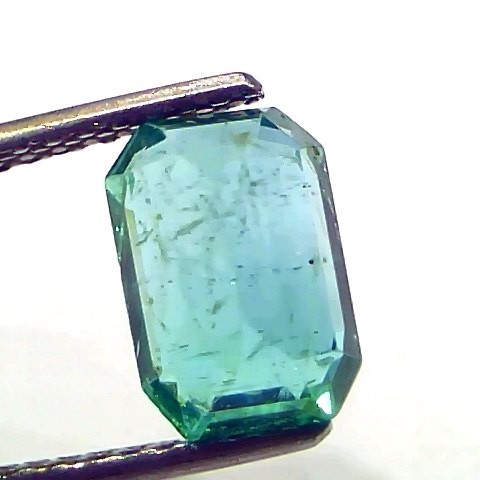2.57 Ct GII Certified Untreated Natural Zambian Emerald Gemstone AAA