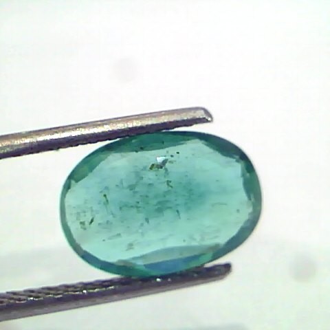 2.57 Ct IGI Certified Untreated Natural Zambian Emerald Gemstone AAA