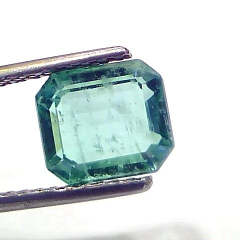 2.66 Ct Certified Untreated Natural Zambian Emerald Gemstone Panna