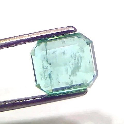 2.66 Ct Certified Untreated Natural Zambian Emerald Gemstone Panna