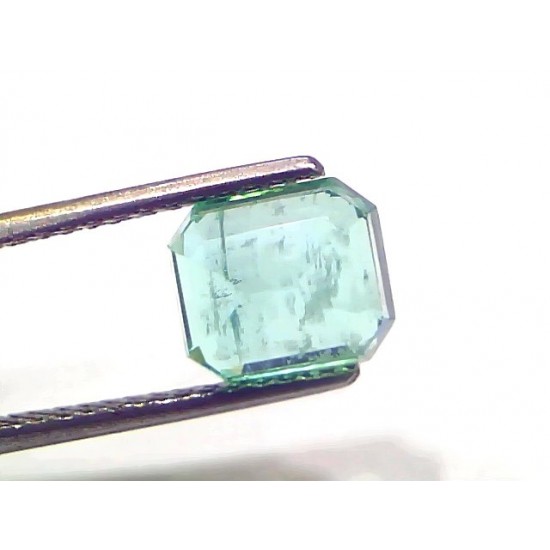 2.66 Ct Certified Untreated Natural Zambian Emerald Gemstone Panna