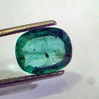 2.60 Ct Untreated Natural Zambian Emerald Gemstone Panna