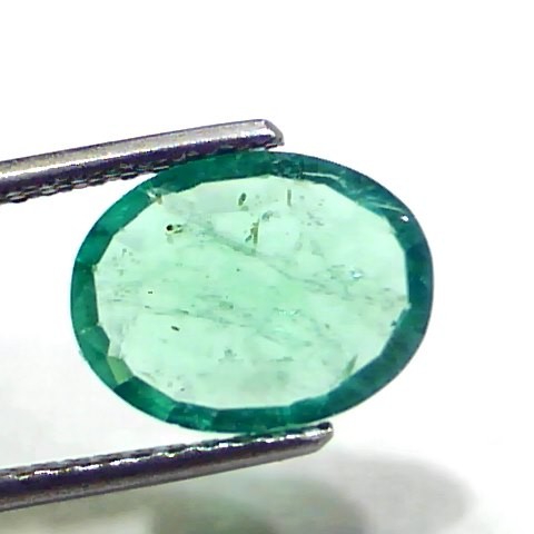 2.62 Ct GII Certified Untreated Natural Zambian Emerald Gems AAAA