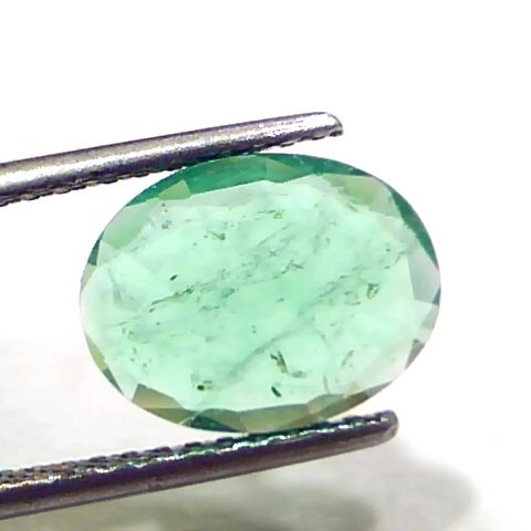 2.62 Ct GII Certified Untreated Natural Zambian Emerald Gems AAAA