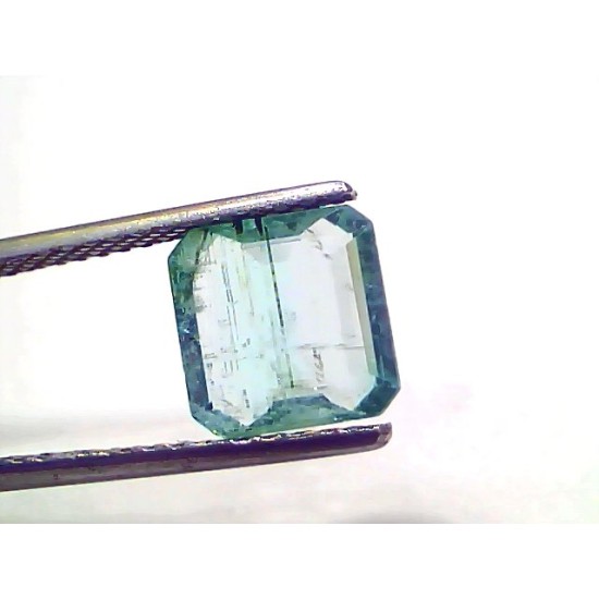 2.69 Ct Certified Untreated Natural Zambian Emerald Panna Gemstone
