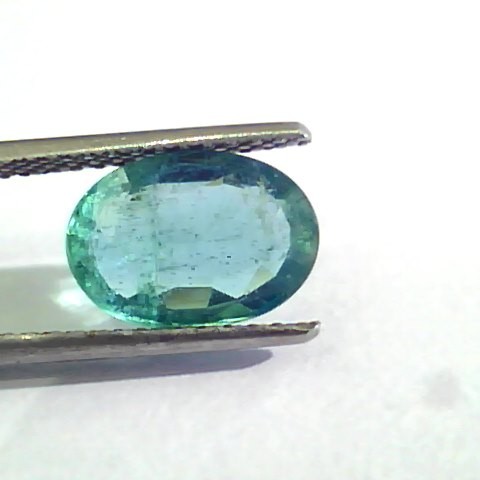 2.71 Ct Untreated Natural Zambian Emerald Gemstone Panna AAA