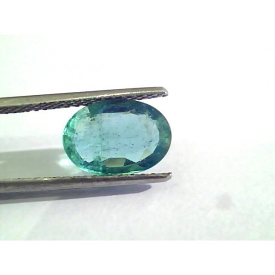 2.71 Ct Untreated Natural Zambian Emerald Gemstone Panna AAA