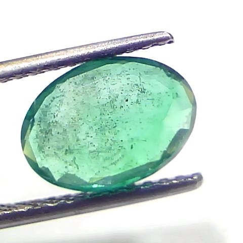 2.64 Ct GII Certified Untreated Natural Zambian Emerald Gemstones