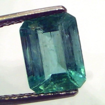 2.65 Ct Certified Untreated Natural Zambian Emerald Gemstone Panna