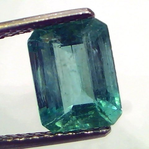 2.65 Ct Certified Untreated Natural Zambian Emerald Gemstone Panna