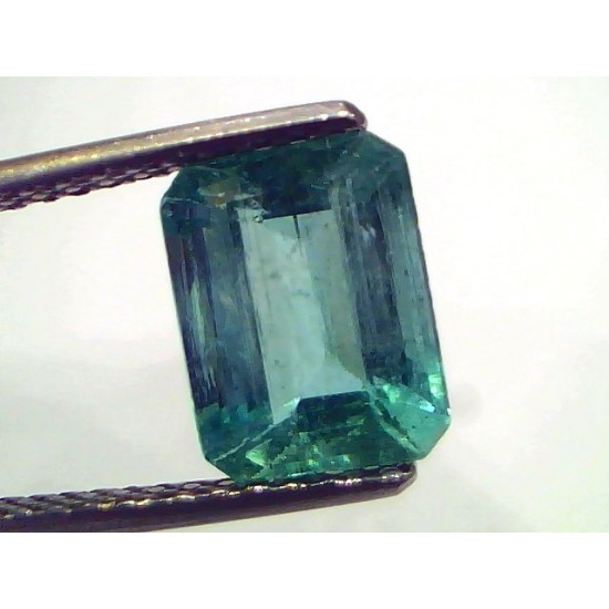 2.65 Ct Certified Untreated Natural Zambian Emerald Gemstone Panna