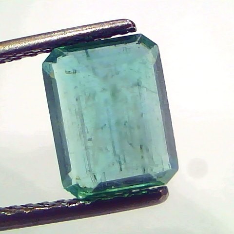 2.65 Ct Certified Untreated Natural Zambian Emerald Gemstone Panna