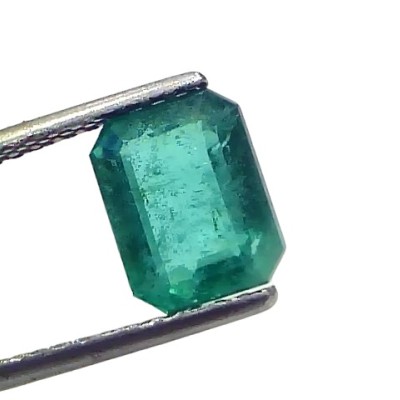 2.66 Ct GII Certified Untreated Natural Zambian Emerald Panna AAA 2.66 Ct GII Certified Untreated Natural Zambian Emerald Panna AAA