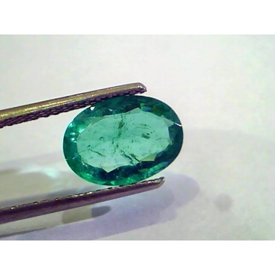 2.66 Ct Untreated Natural Zambian Emerald Gemstone Panna