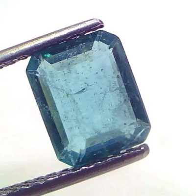 2.67 Ct Certified Untreated Natural Zambian Emerald Gemstone Panna