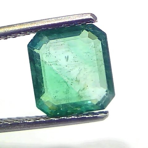 2.67 Ct GII Certified Untreated Natural Zambian Emerald Gemstones